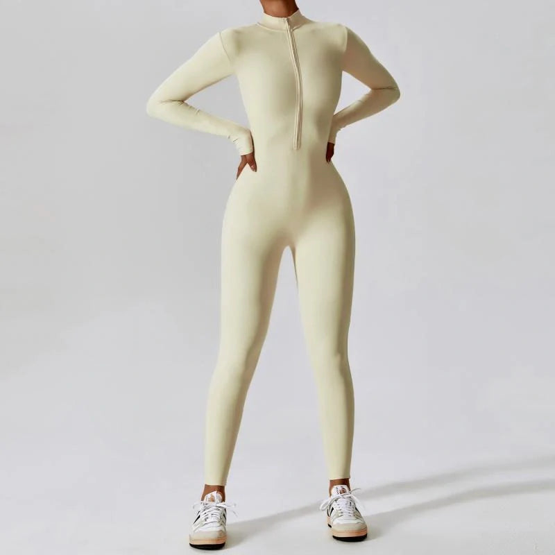 Premium seamless sports jumpsuit for women in various colours and sizes