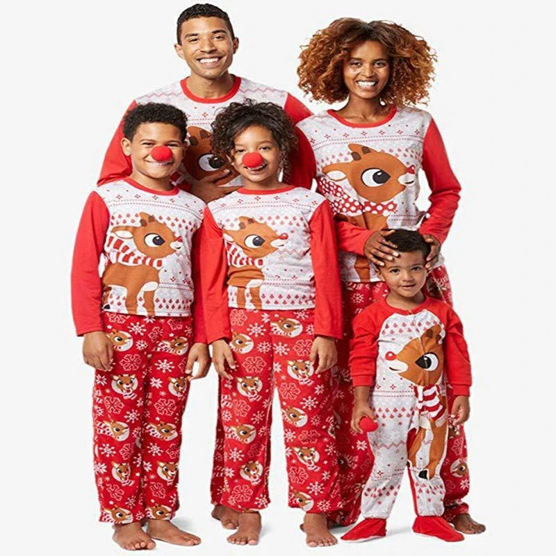 Festive Family Christmas Pajamas - Cozy Cotton Matching Sets for Men, Women, Kids, and Baby