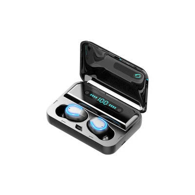 Premium Binaural Bluetooth Headset with Portable Power Bank for Exceptional Sound Quality and Charging on the Move