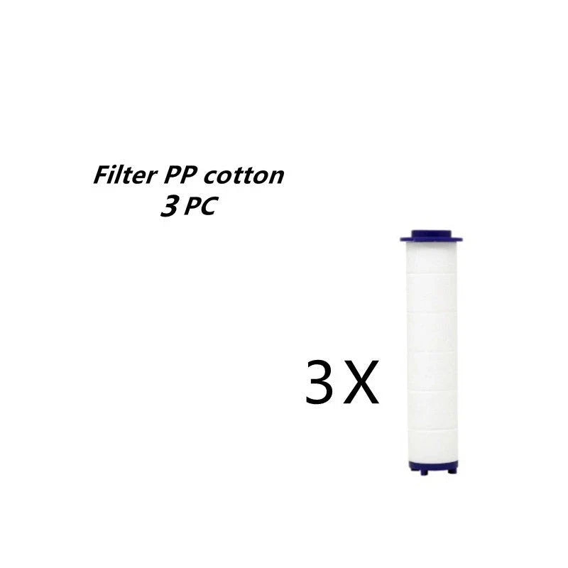 A high-pressure shower head with a stop button, cotton filter, and powerful water pressure for a luxurious bathing experience.