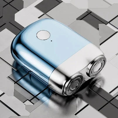 Premium cordless electric shaver for men with stainless steel blades, USB charging, and a sleek gift box design