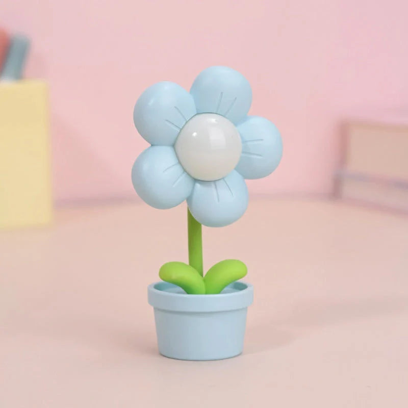 Mini Flower Night Lamp with warm LED light and cute flower design