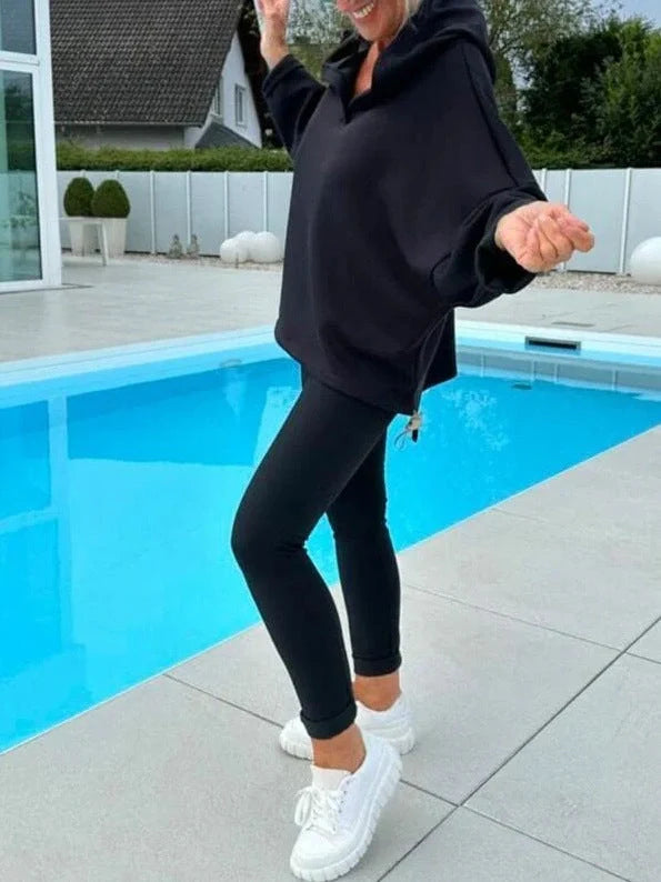 Premium Women's Hooded Sweatshirt Two-Piece Set in a variety of classic colours