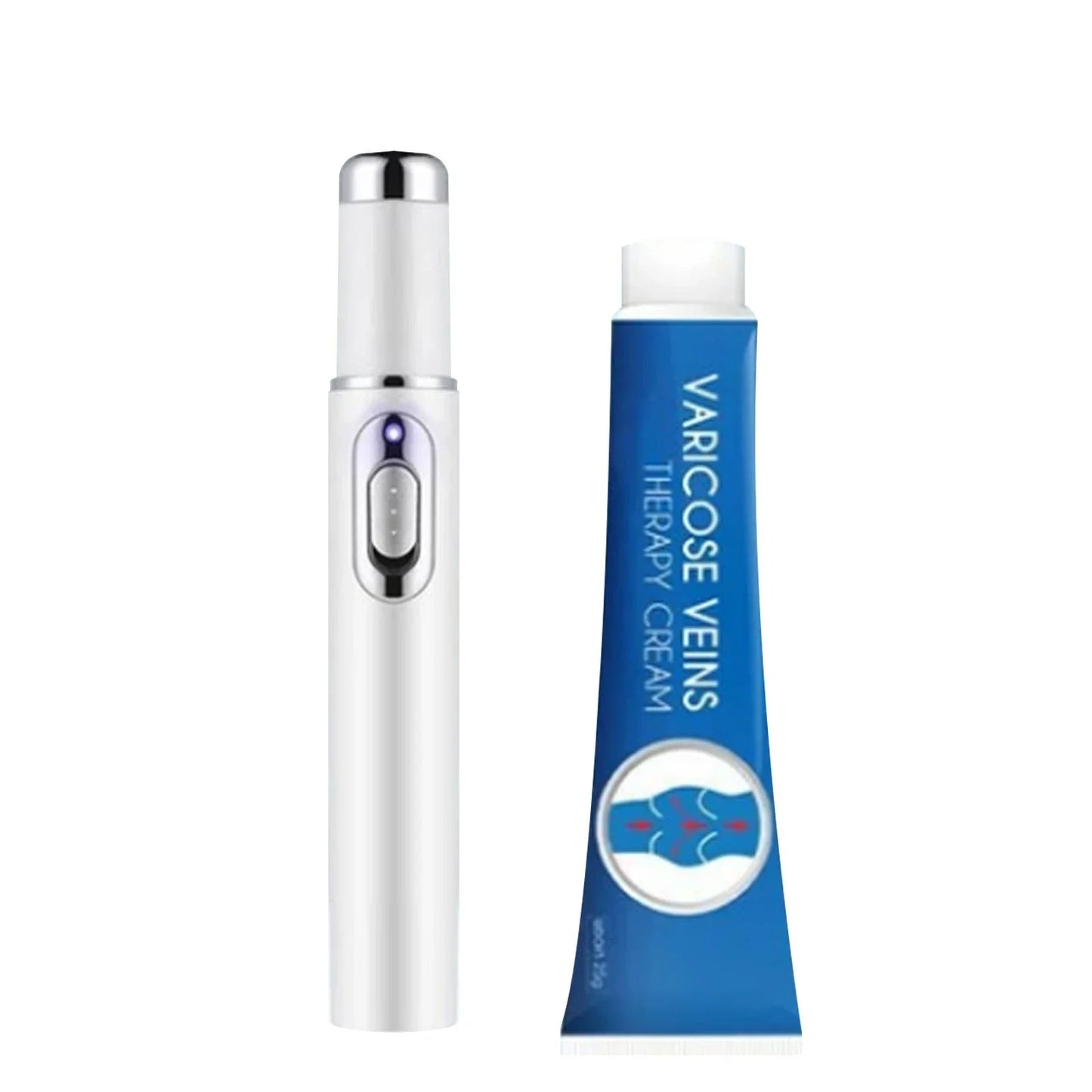 Portable Skin Reviving Laser Pen with Blue Light Therapy and Massage for Acne, Wrinkles, and Dark Circles
