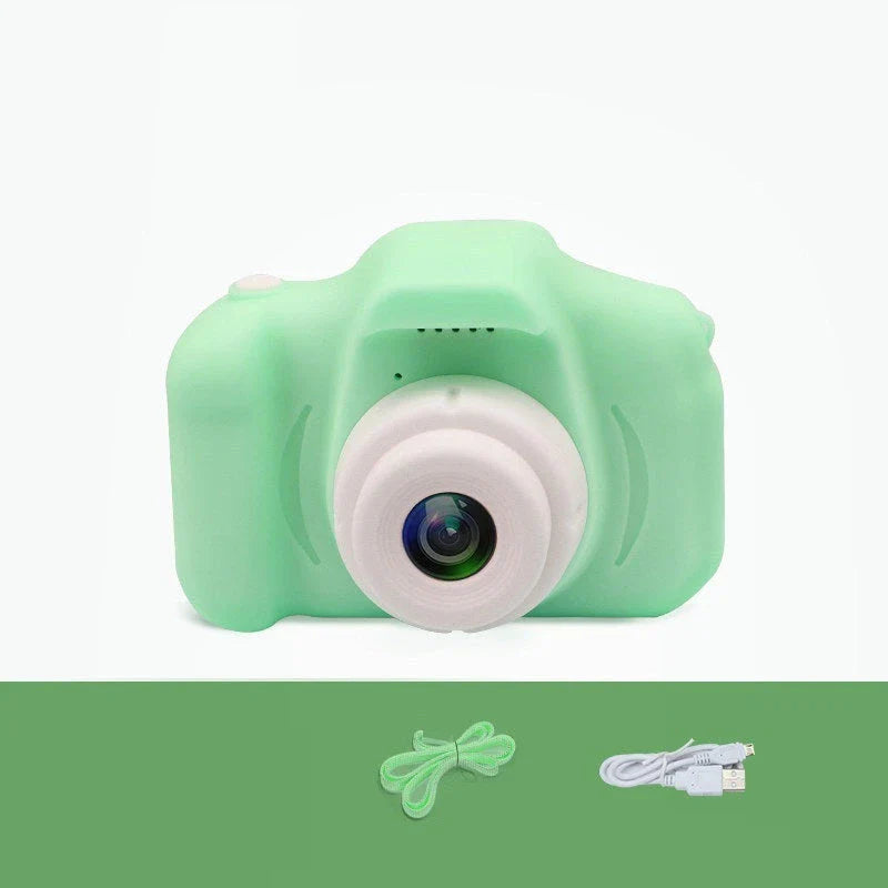 A colorful, cartoon-inspired digital camera for kids with fun filters and high-quality features