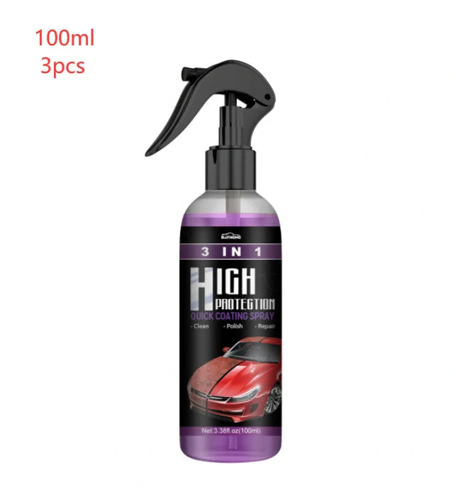 3-in-1 Fast-Acting Car Paint Spray for high protection and shine