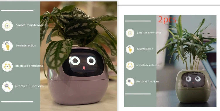 Smart Planter with AI and 7 sensors for easy plant care in various colours