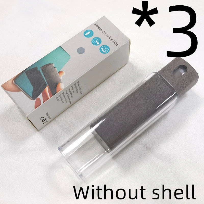 All-in-One Portable Screen Cleaner with Microfiber Wipe and Refillable Cleaning Solution