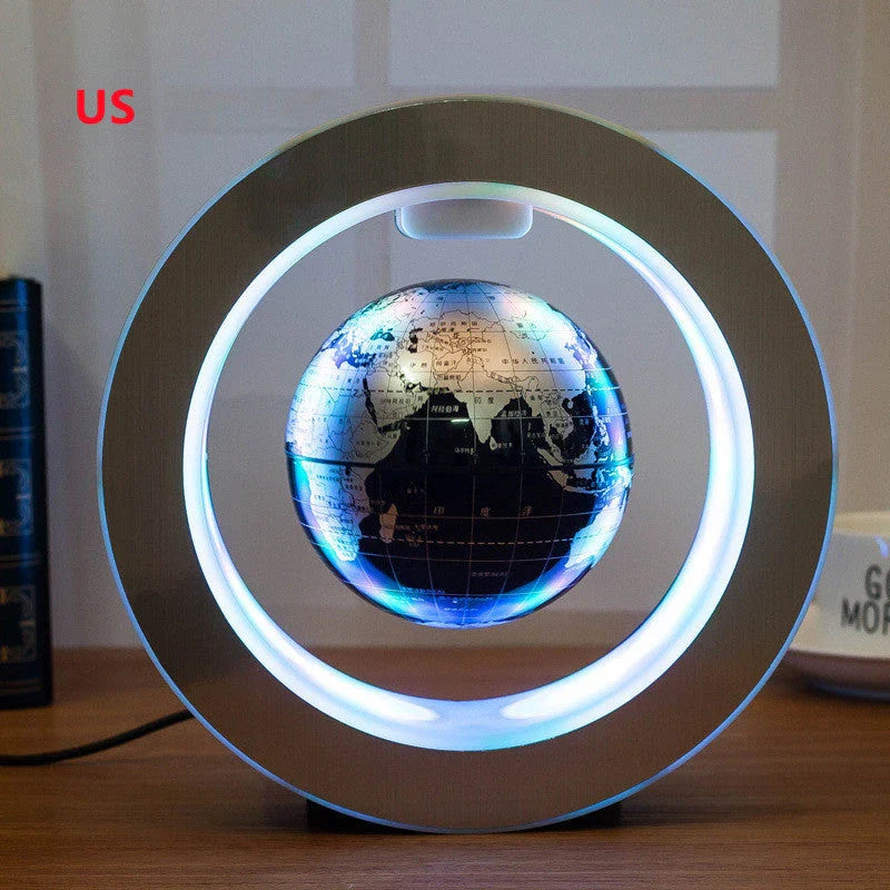Mesmerising Magnetic Levitating Globe with LED Light Display, Floating World Map Decoration