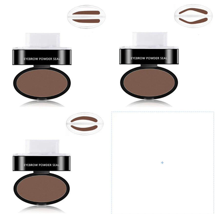Precision Eyebrow Enhancing Makeup Kit with Stamp and Powder for Flawless Brows