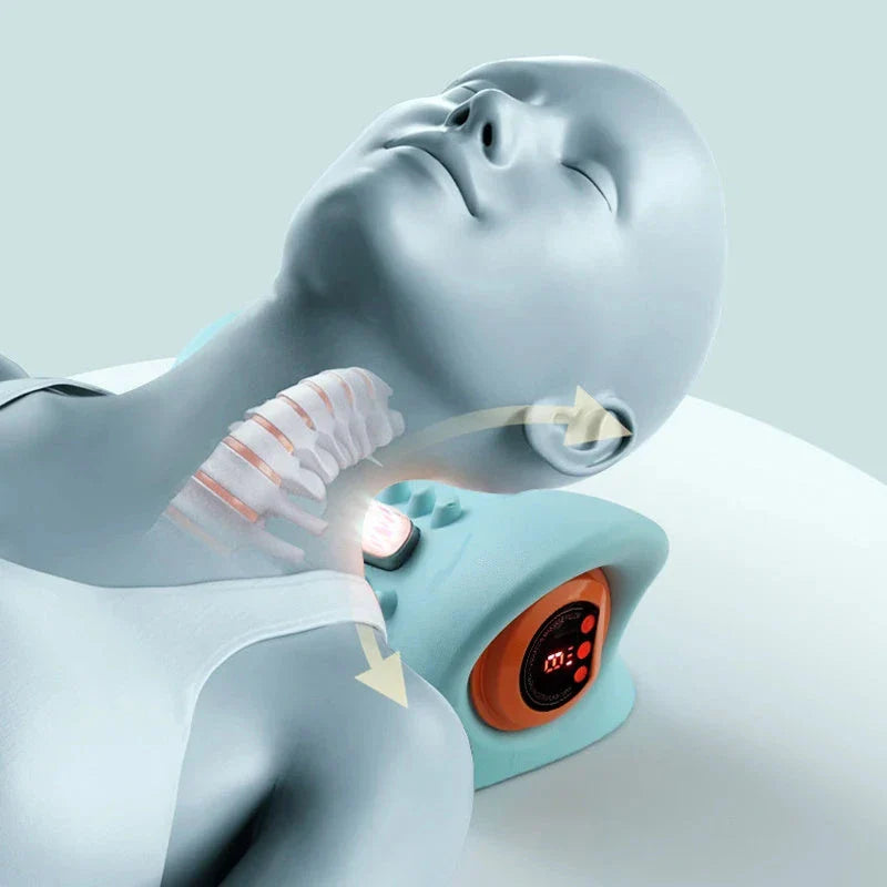 Therapeutic Neck Massager with adjustable massage settings and heating function for relieving neck pain and tension