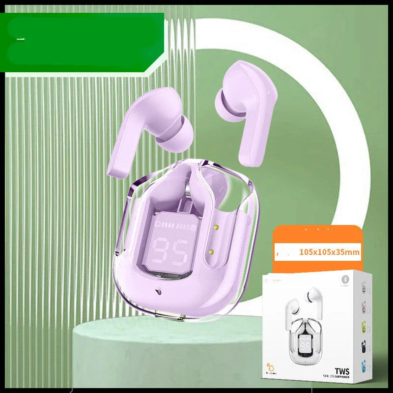 Premium true wireless Bluetooth 5.3 earbuds with digital display, noise reduction, and long battery life.
