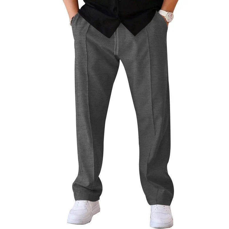 Comfortable drawstring waist casual pants for men in various colors and sizes