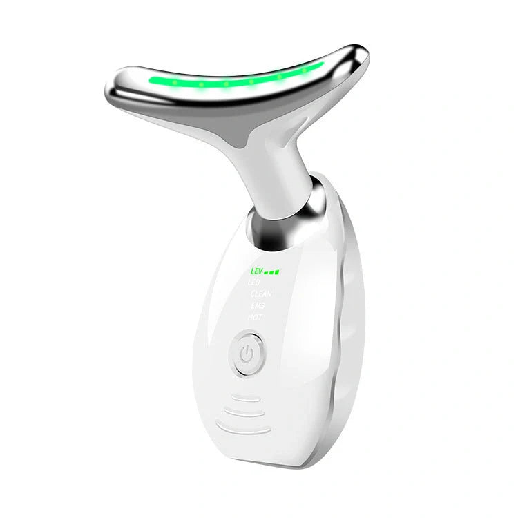 LED Photon Therapy Face & Neck Massager for skin tightening and anti-aging