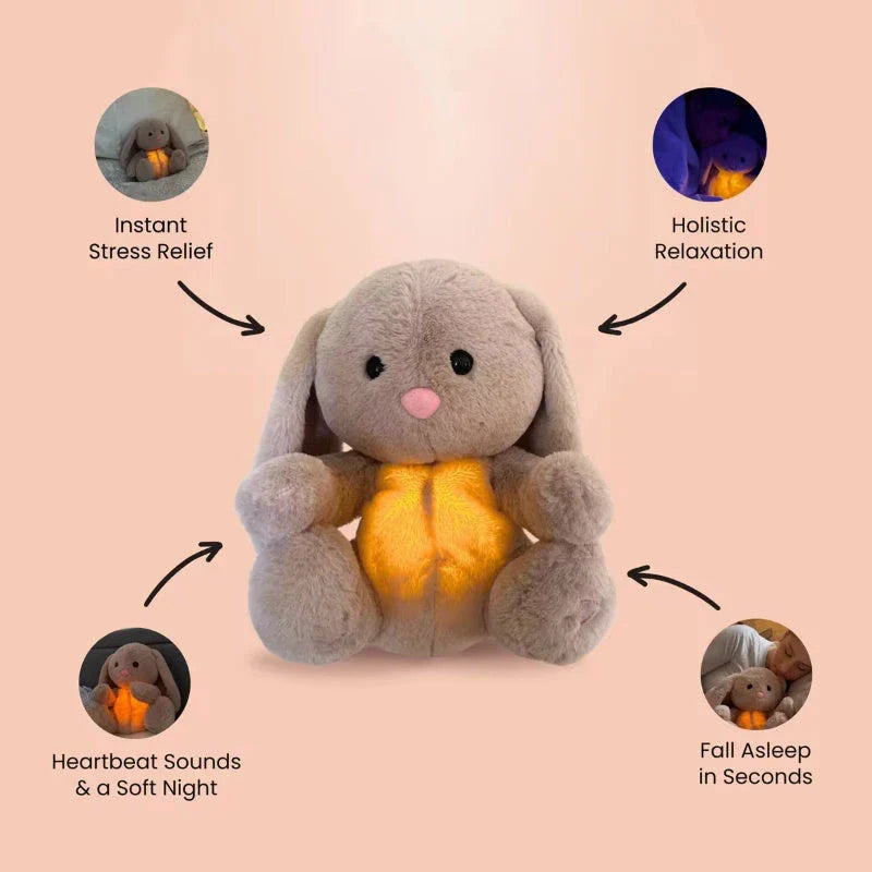 Soothing Breathing Plush Rabbit - Calming Companion for Newborns