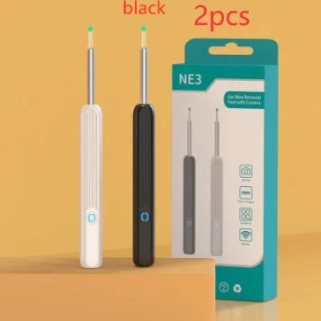 Wireless Otoscope Ear Wax Removal Tool with 360° HD Camera and LED Light for Comprehensive Ear Examination and Cleaning