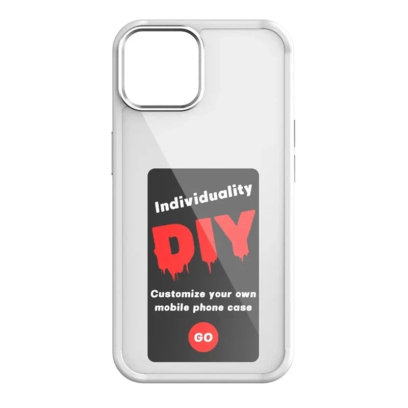 A customizable phone case with an e-ink display that allows users to wirelessly project their preferred images.