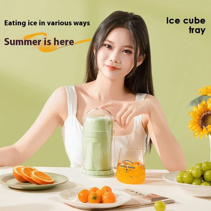Twist ice cube tray with rotating release mechanism, perfect for freezers and refrigerators