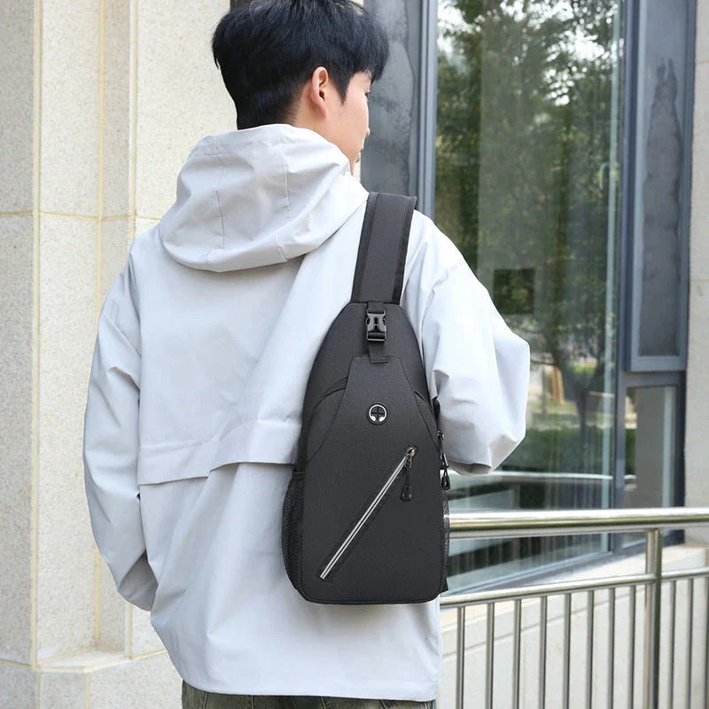Versatile canvas crossbody messenger bag for men, featuring durable construction, multiple pockets, and an adjustable strap for comfortable everyday use.