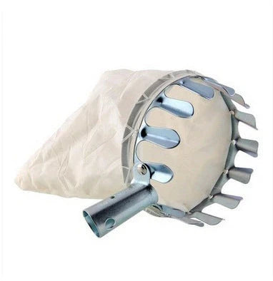 Sturdy, high-reach fruit picking tool with adjustable pole and gentle teeth for effortless, damage-free harvesting