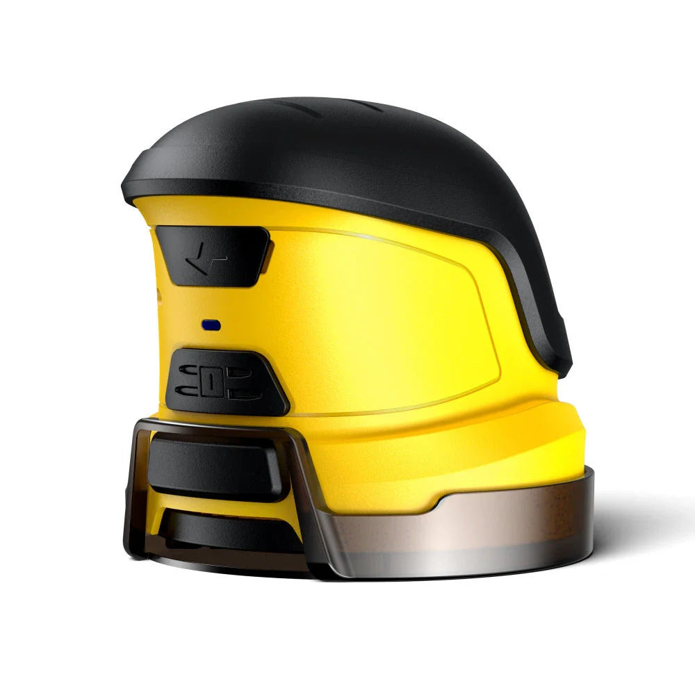 Cordless electric snow scraper with durable ABS construction and specialized plastic scraper head for effortless ice removal from car windshields and windows