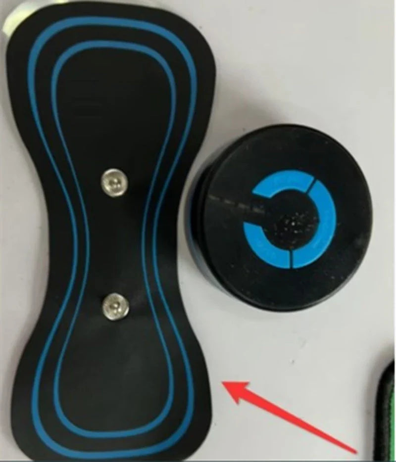 Compact rechargeable electric massager for relieving neck and shoulder tension