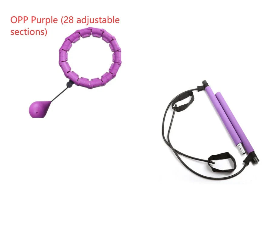 Adjustable waist hoop made of high-quality polypropylene for efficient fitness training and fat burning