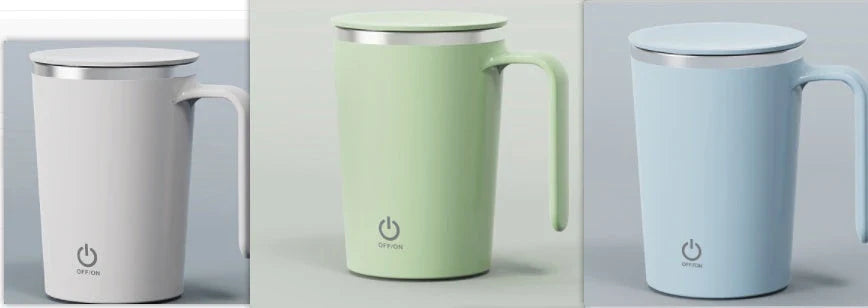 Automatic Electric Stirring Coffee Mug with Hands-Free Mixing Functionality for Warm Beverages