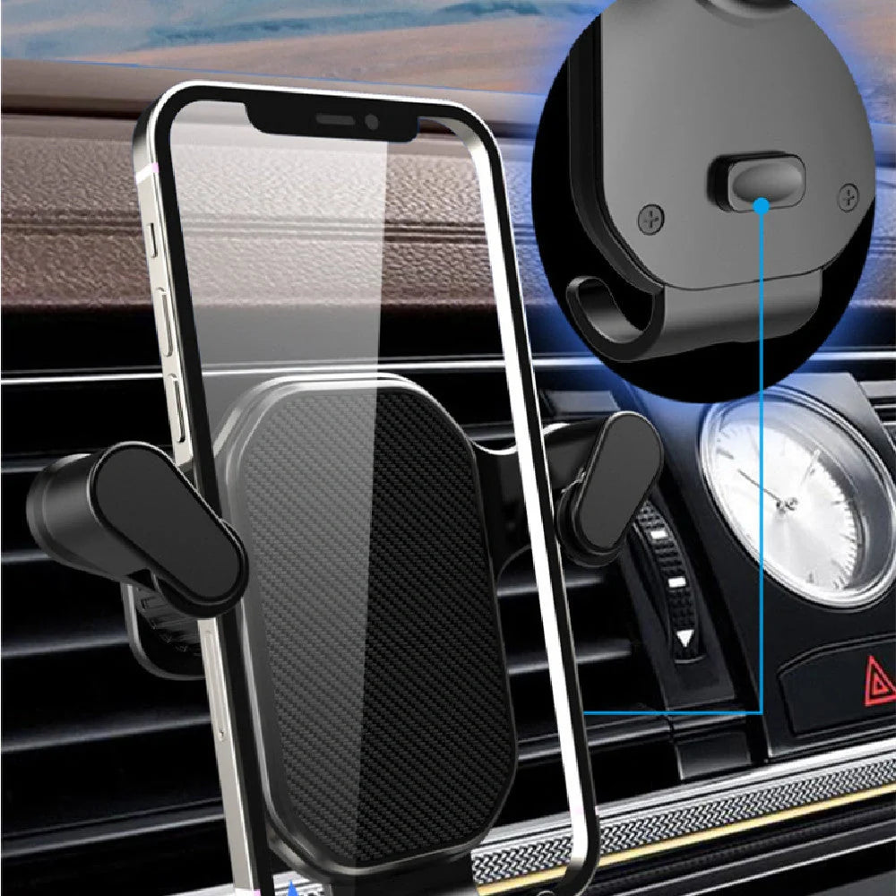A sturdy in-car bracket with an inverted hook for securely mounting your devices in your vehicle.