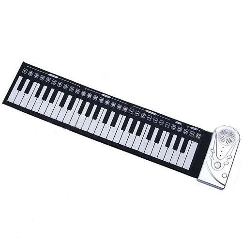 Portable 88-key digital roll-up piano with built-in speakers, rhythms, and sound effects for musical exploration