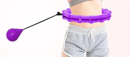 Adjustable waist hoop made of high-quality polypropylene for efficient fitness training and fat burning