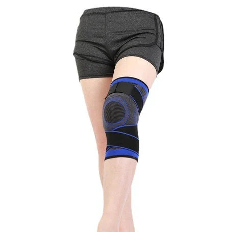 Sports knee brace with adjustable pressure design for active lifestyles