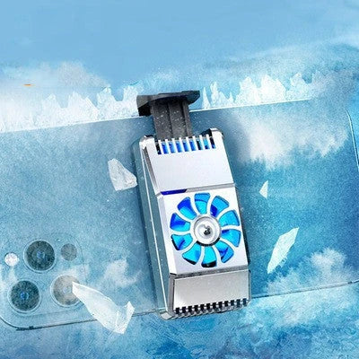 Powerful mobile phone cooling fan with dual cooling channels, ice porcelain, and aluminum alloy construction for seamless gaming performance