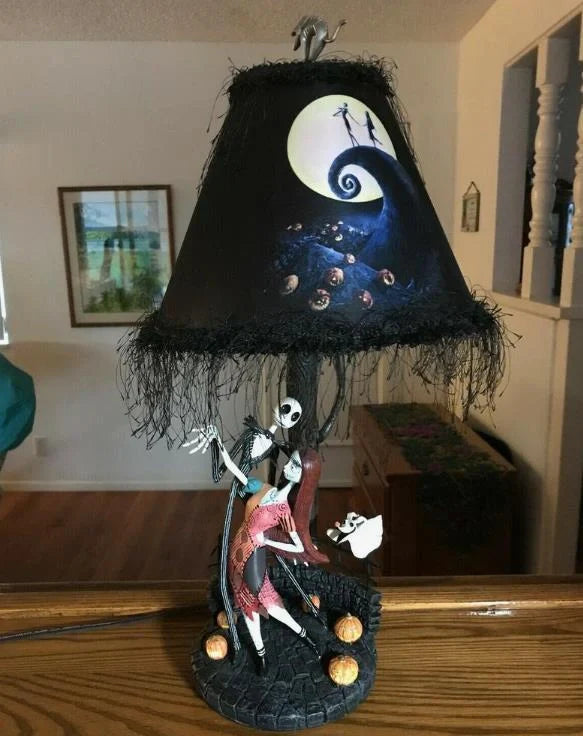 Halloween Jack Glowing Table Lamp with unique skeleton design and LED lighting