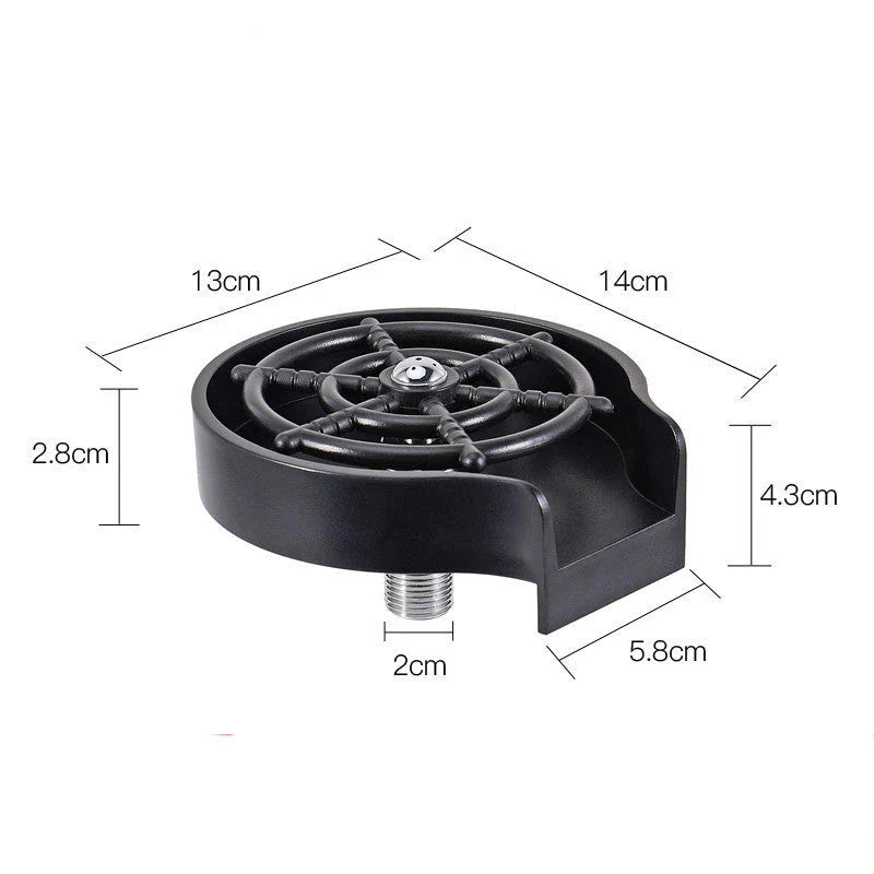 Premium countertop cup washer with high-pressure spray for efficient cleaning of cups and glassware in bars and kitchens