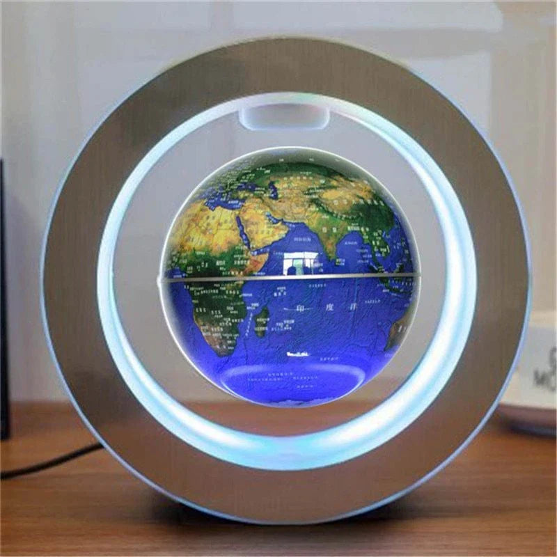 Mesmerising Magnetic Levitating Globe with LED Light Display, Floating World Map Decoration