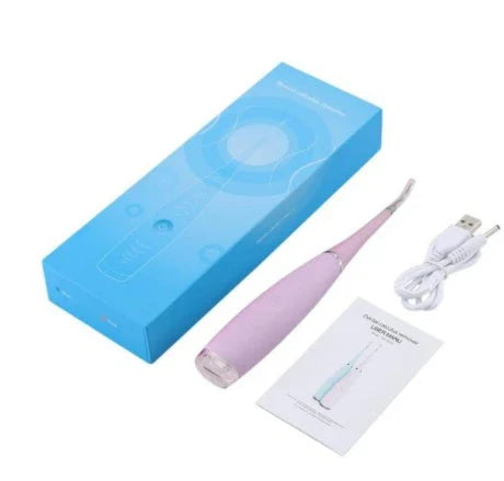 Waterproof Electric Toothbrush Cleaner with Vibrating Head, Silica Gel and ABS Materials, Ergonomic Handle for Effective Plaque and Tartar Removal