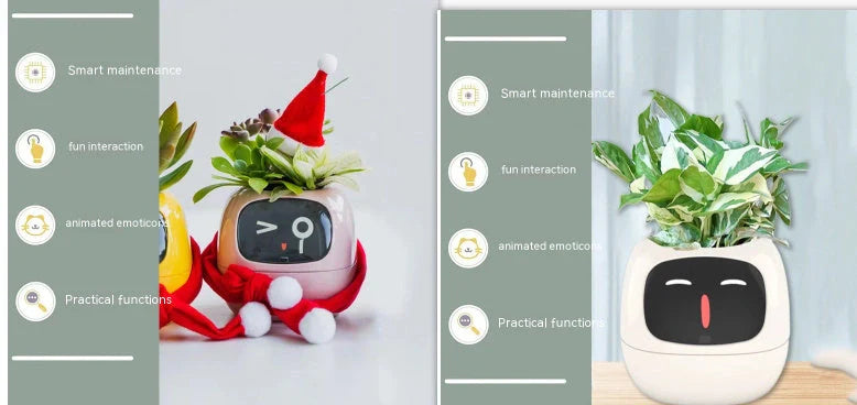 Smart Planter with AI and 7 sensors for easy plant care in various colours