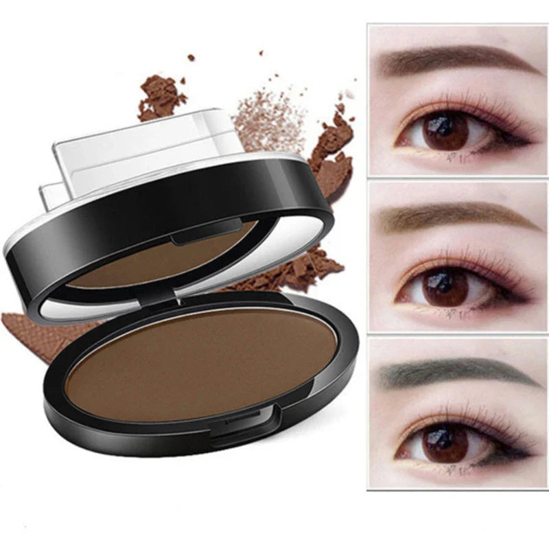 Precision Eyebrow Enhancing Makeup Kit with Stamp and Powder for Flawless Brows