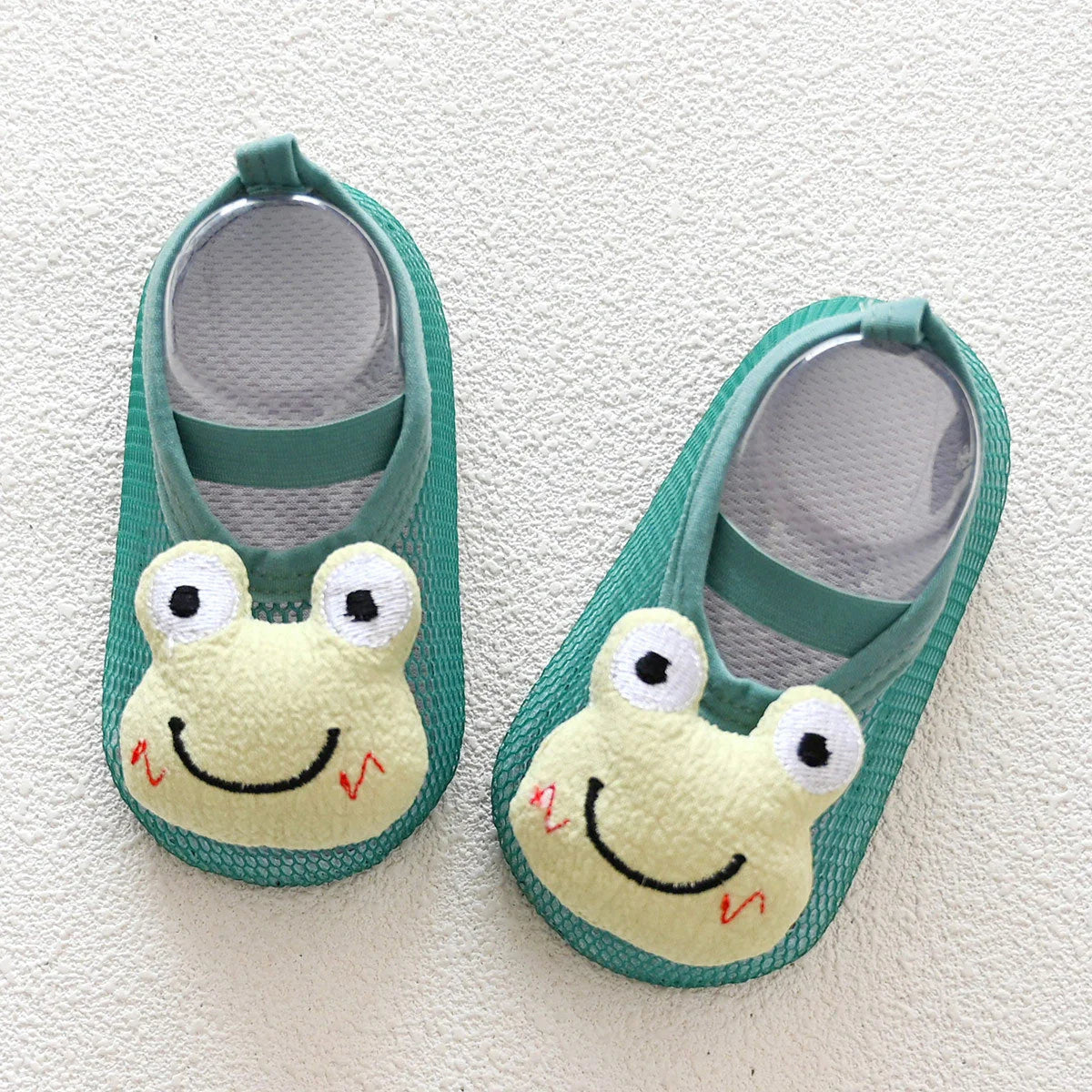 Non-slip baby shoes and socks with cartoon designs for toddlers