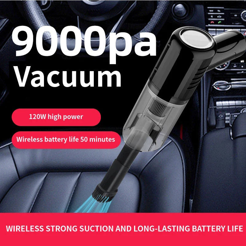 Premium dual-use pet hair vacuum cleaner with powerful suction for effortless cleaning of cars and homes