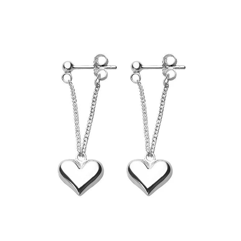 Elegant silver chain earrings for women, perfect for any outfit