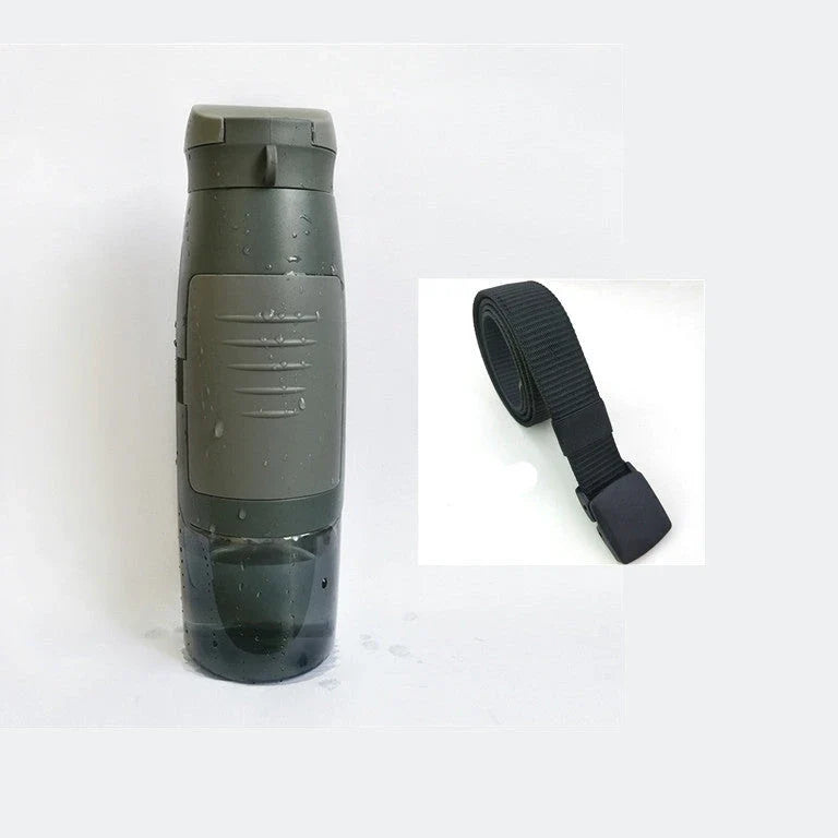Secure Stash Water Bottle with hidden compartment for storing valuables, perfect for commuting, travel, and outdoor activities