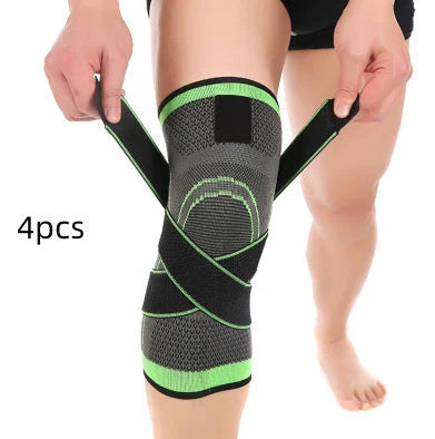 Sports knee brace with adjustable pressure design for active lifestyles