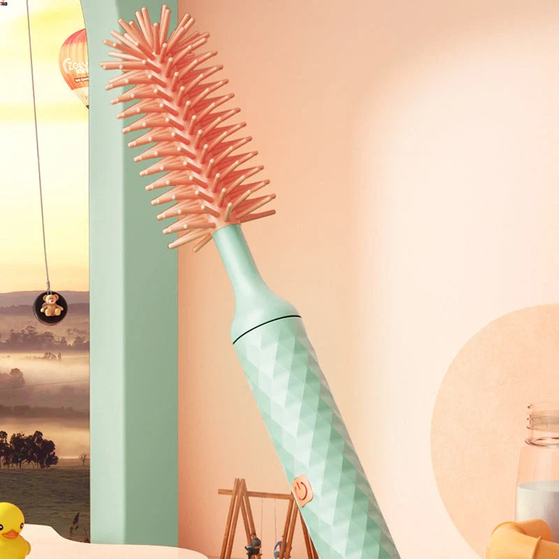 Electric Silicone Bottle Brush with 360-degree rotation for cleaning baby bottles and pacifiers