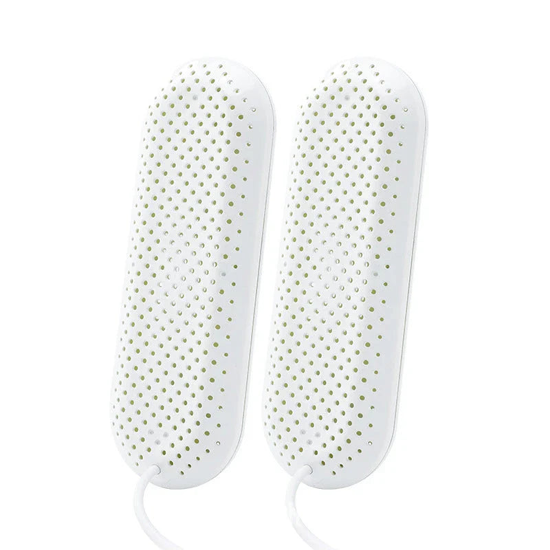 Versatile electric shoe dryer with multi-speed adjustable drying, anti-bacterial and deodorizing features, and 360-degree surround drying for fresh, hygienic shoes