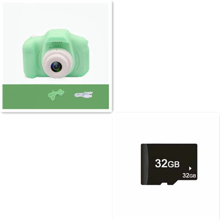 A colorful, cartoon-inspired digital camera for kids with fun filters and high-quality features