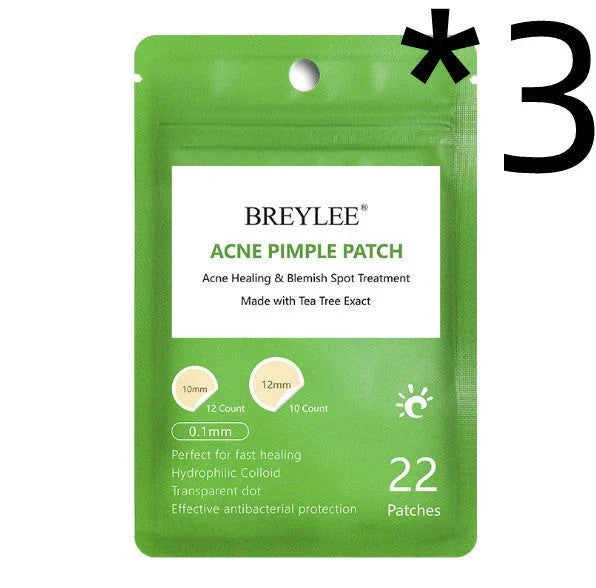 Discreet tea tree spot patches to fade acne marks and blemishes, with a transparent and ultra-thin design for natural-looking coverage.