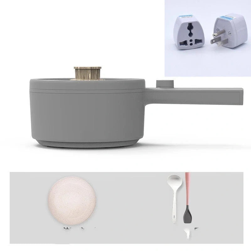 Mini Electric Fondue Pan with ceramic glaze interior and compact design
