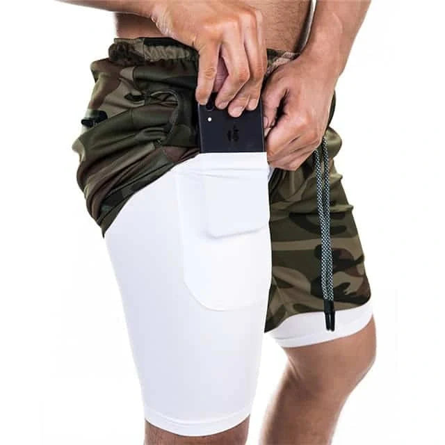 Premium breathable compression shorts with side pockets for enhanced comfort and performance during workouts